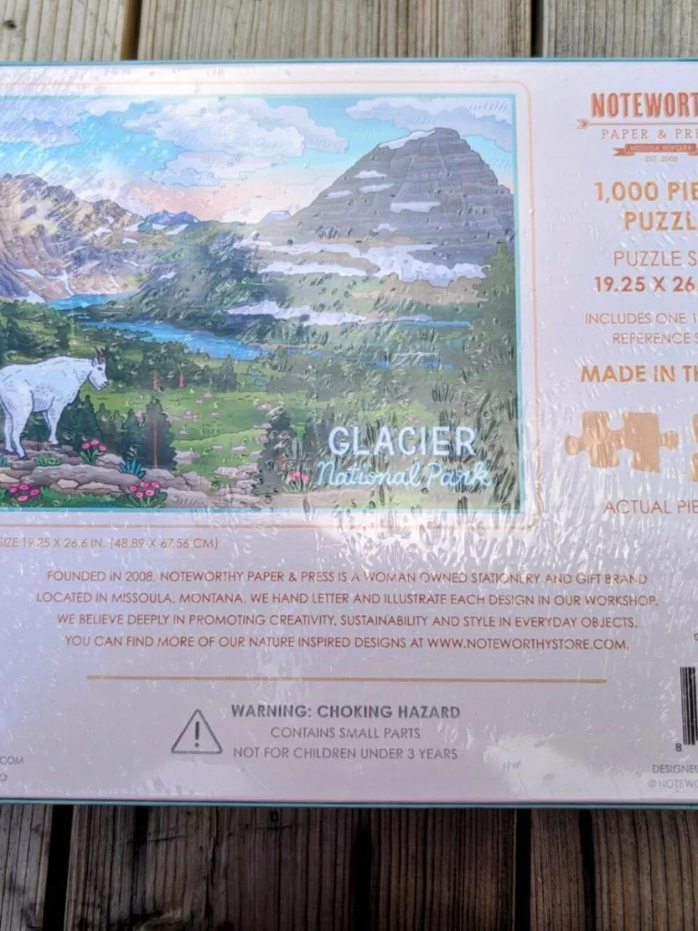 GLACIER NATIONAL PARK 1000-PIECE JIGSAW PUZZLE